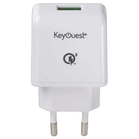 KEYOUEST Chargeur secteur ultra rapide USB - Blanc, vue 2