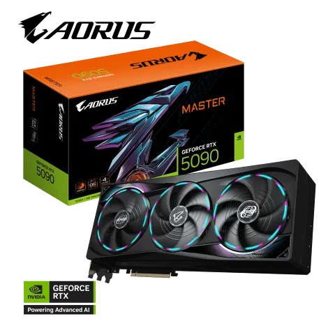 Gigabyte AORUS GeForce RTX 5090 MASTER 32G, vue 10