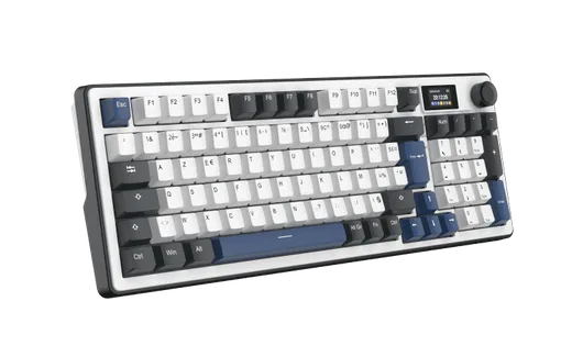 The G-LAB Keyz Elite 450 écran LCD - Mécanique - Sans-Fil - RGB - Blanc/Bleu, vue 5