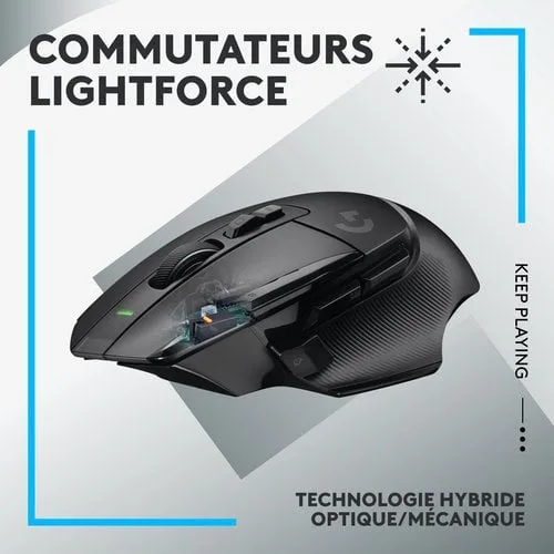 Logitech G502 X Lightspeed - Sans-Fil - Noir, vue 9