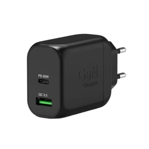 Port Chargeur mural GaN 65W - 2 ports + Câble USB-C 2m