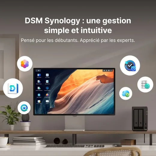 Synology DS725+ - 2 baies, vue 11