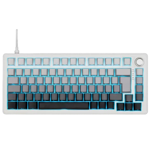 The G-LAB Keyz Elite 300 HE GRW 75% - Magnétique - Filaire - RGB - Gris/Blanc