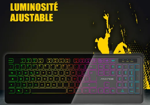 Advance GTA 220 - Membrane - Filaire - RGB - Noir