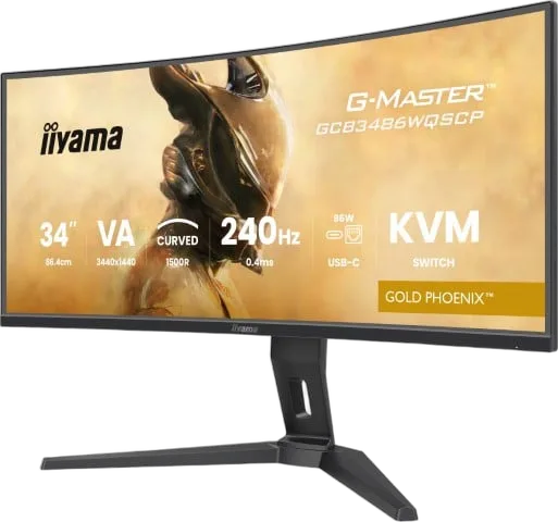 Iiyama G-MASTER GCB3486WQSCP-B1 - 34" CURVE UWQHD 240Hz VA 0.4ms HDR FreeSync Premium, vue 11