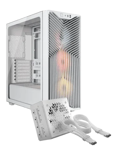 Corsair 3200D RS ARGB White + RM1000e Blanc
