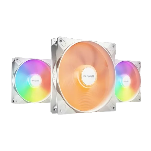 be quiet! LIGHT WINGS LX - 140mm PWM White Triple-Pack, vue 1