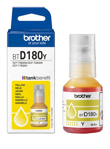 Brother Cartouche d'encre BTD180Y - Jaune