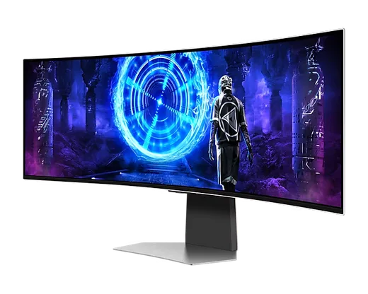 Samsung Odyssey G9 - 49" OLED Dalle Mate CURVE DQHD 240Hz 0.03ms Smart TV Plus Wifi/BT FreeSync Premium Pro, vue 2