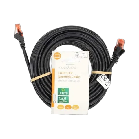 Nedis Câble RJ45 Cat6 U/UTP - 10m - Noir, vue 1