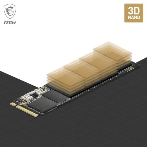 MSI SPATIUM M461 2To M.2, vue 3
