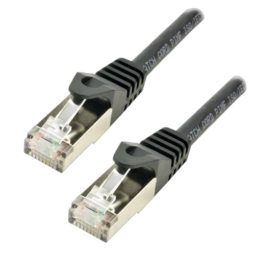 MCL Samar CAT 7 S/FTP LSZH Noir 5m