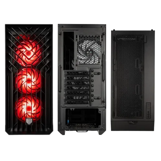 Kolink Unity Cascade ARGB Noir - MT/Sans Alim/E-ATX, vue 4