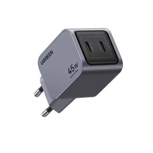 UGREEN Chargeur rapide 2 ports USB-C - 45W - Gris