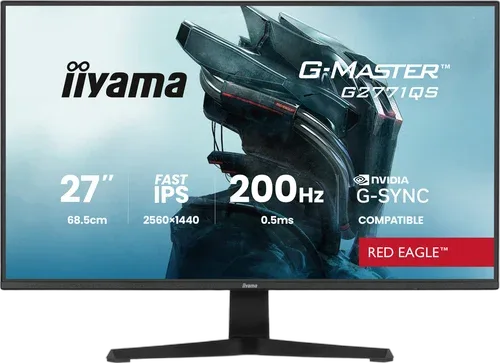 Iiyama G-Master G2771QS-B1 - 27" WQHD 200Hz Fast IPS 0.5ms G-Sync Adaptive Sync