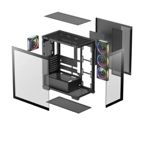 Deepcool CG580 4F V2 Noir - MT/Sans Alim/ATX, vue 12