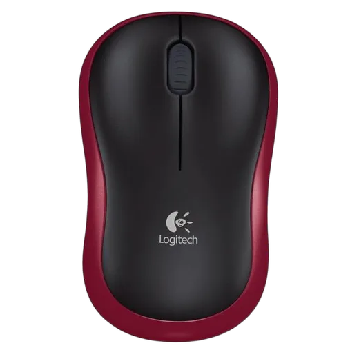 Logitech M185 - Sans-Fil - Rouge, vue 1