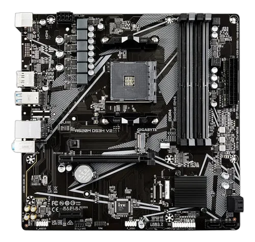 Gigabyte A520M DS3H V2, vue 4