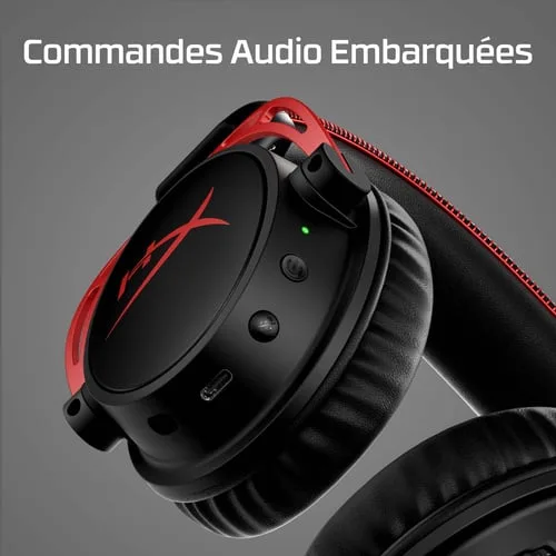 HyperX Cloud Alpha Wireless - Noir/Rouge, vue 10