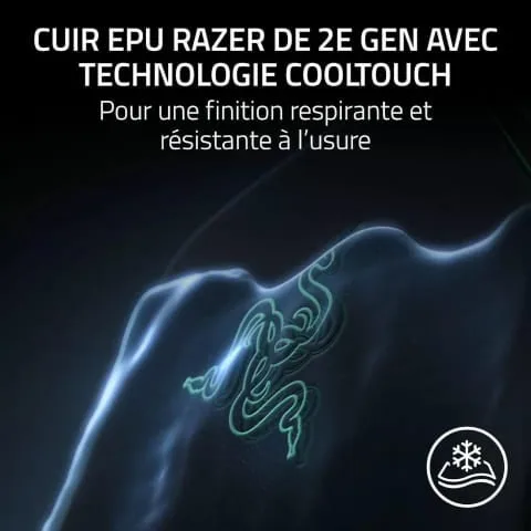 Razer Iskur V2 NewGen - Black, vue 3