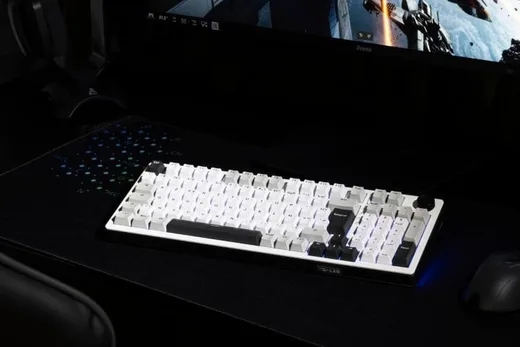 The G-LAB Keyz Elite 400 WG - Mécanique - Sans-Fil - RGB - Blanc/Gris