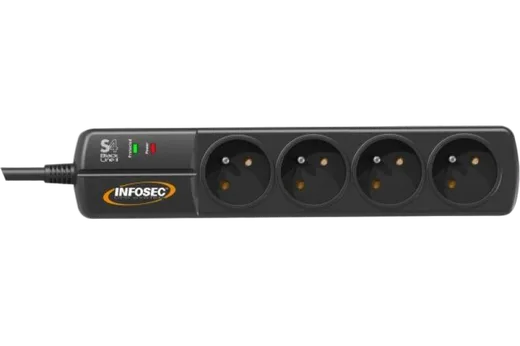Infosec S4 Black Line II - 4 prises, vue 1