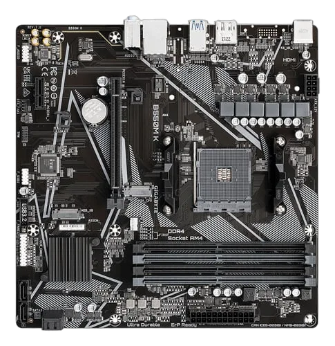 Gigabyte B550M K, vue 4