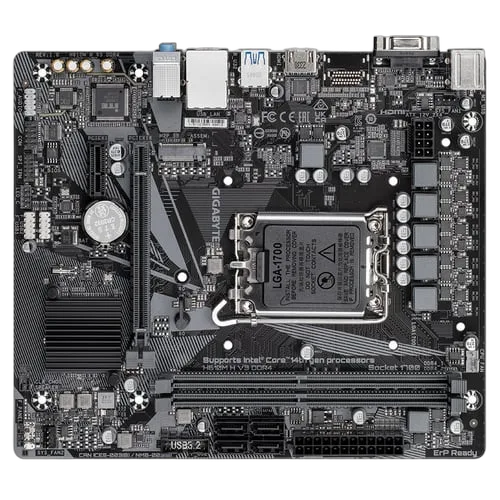 Gigabyte H610M H V3 DDR4, vue 8
