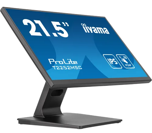 Iiyama ProLite T2252MSC-B2 - 22" FHD Tactile 5ms HDMI DisplayPort USB, vue 2