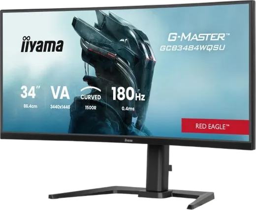 Iiyama G-MASTER GCB3484WQSU-B1 - 34" CURVE UWQHD 180Hz VA 0.4ms HDR FreeSync Premium, vue 8