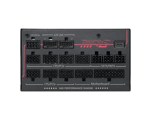 MSI ATX 1300W - 80+ Titanium - MPG AI1300TS PCIE5 Noir