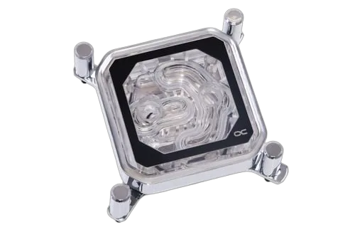 Alphacool Eisblock XPX Aurora CPU - Acryl Chrome/Blanc RGB, vue 6