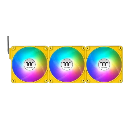 Thermaltake CT120 EX Reverse ARGB (Pack de 3x120mm) - Jaune
