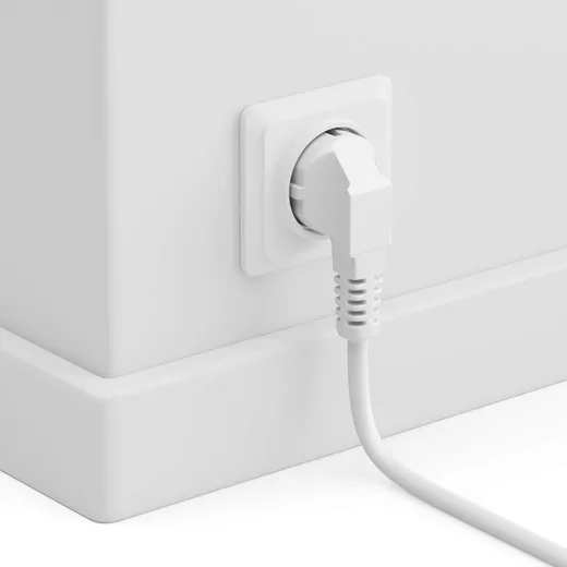 Compatible Câble d'alimentation (CEE 7 vers C13) - 2m Blanc