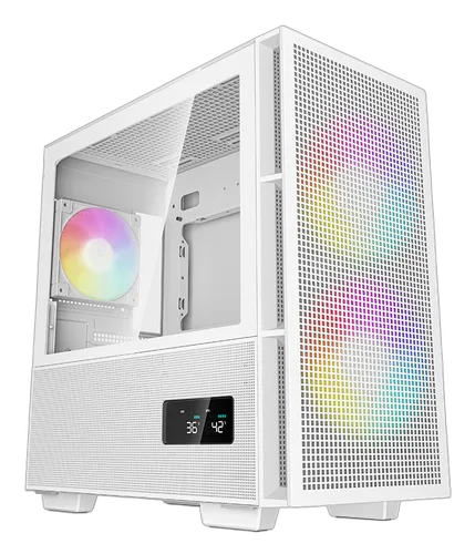Deepcool CH360 DIGITAL Blanc - GT/Sans Alim/Micro-ATX