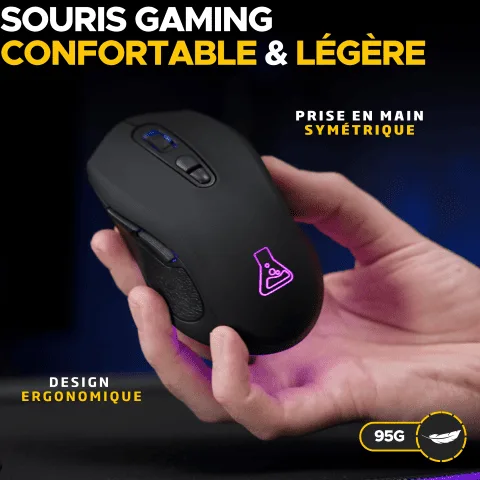 The G-LAB Kult Krypton - Sans-Fil - RGB - Noir