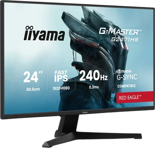 Iiyama G-Master G2471HS-B1 - 23.8" FHD 240Hz Fast IPS 0.3ms G-Sync Adaptive Sync