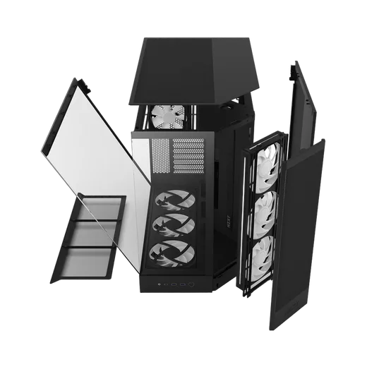 NZXT H9 Flow RGB+ Noir - MT/Sans Alim/E-ATX