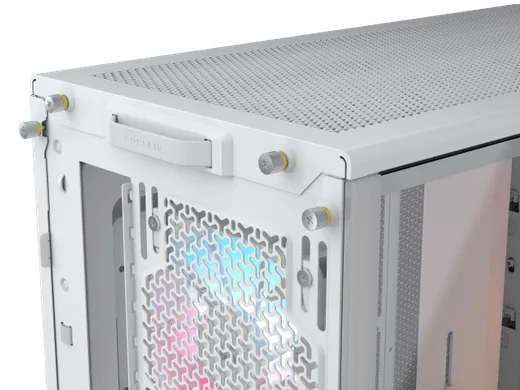 Corsair FRAME 4000D LCD RS ARGB Blanc - MT/Sans Alim/E-ATX, vue 9