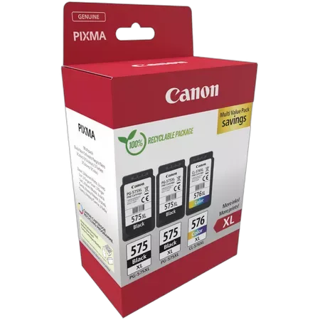 Canon Pack de 3 cartouches - PG-575XLx2/CL-576XL