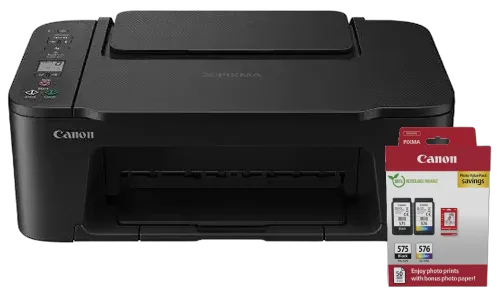 PIXMA TS3750i Black + Cartouche pack PG-575/CL-576