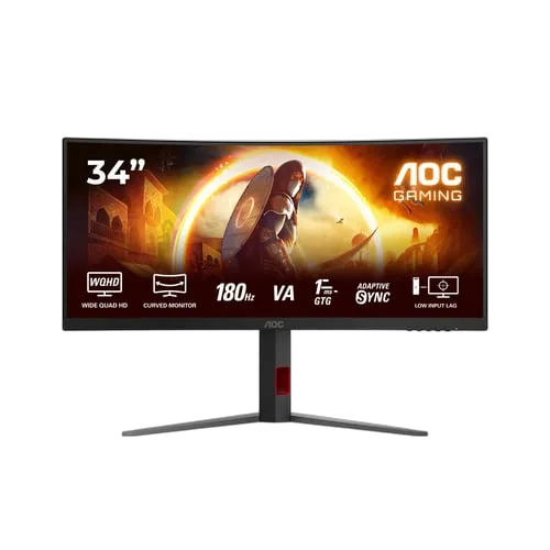 AOC CU34G4 - 34" CURVE UWQHD 180Hz Fast VA 0.5ms Adaptive Sync FreeSync Premium