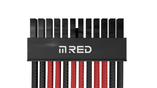 M.RED Kit ext. 7 Câbles tressés Ultimate - Noir Rouge, vue 2
