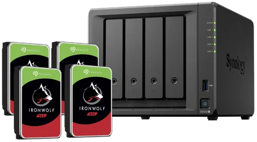 Synology DS425+ - 4 Baies avec 4 disques de 12To IronWolf