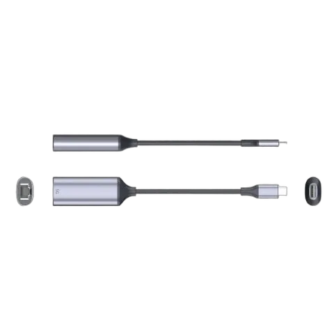 VALUE Convertisseur USB-C vers RJ45 - 0,13m - Gris