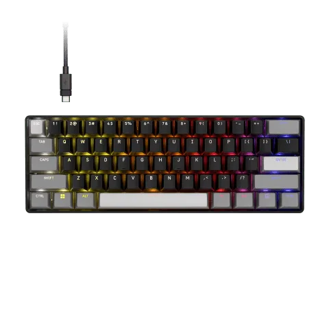 Corsair Clipper Pro Mini 60% - Magnétique - Filaire - RGB - Noir, vue 2