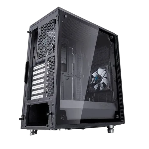 Fractal Design Define C TG Noir - MT/Sans Alim/ATX, vue 3