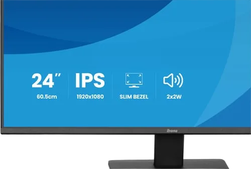 Iiyama Prolite X2491HS-B1 - 23.8" FHD 120Hz IPS 1ms HDMI Adaptive Sync, vue 7