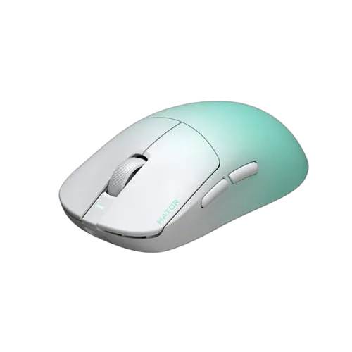 Hator Quasar 3 Ultima - Sans-Fil - RGB - Blanc / Bleu, vue 2