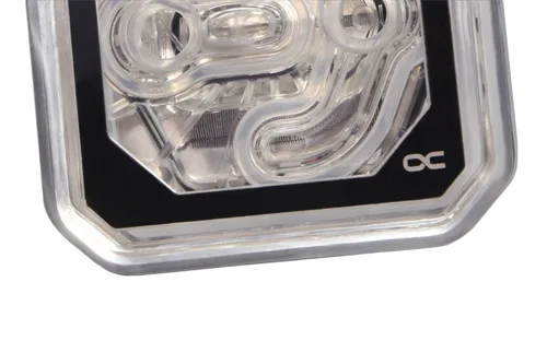 Alphacool Eisblock XPX Aurora CPU - Acryl Chrome/Blanc RGB, vue 5
